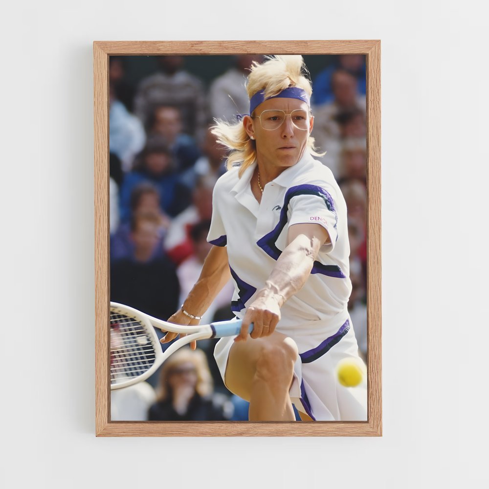 Poster Swing avec Martina – affiche Tennis (vue 4)